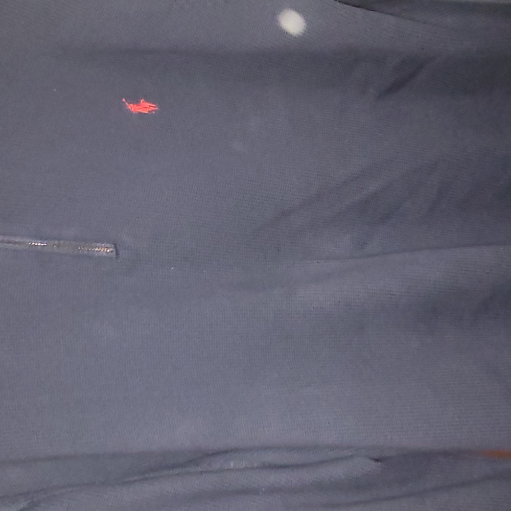 Classic Navy Polo with Red Emblem